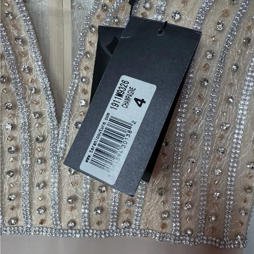 Terani Embellished Beaded Evening Prom Gown - Picture 6 of 6